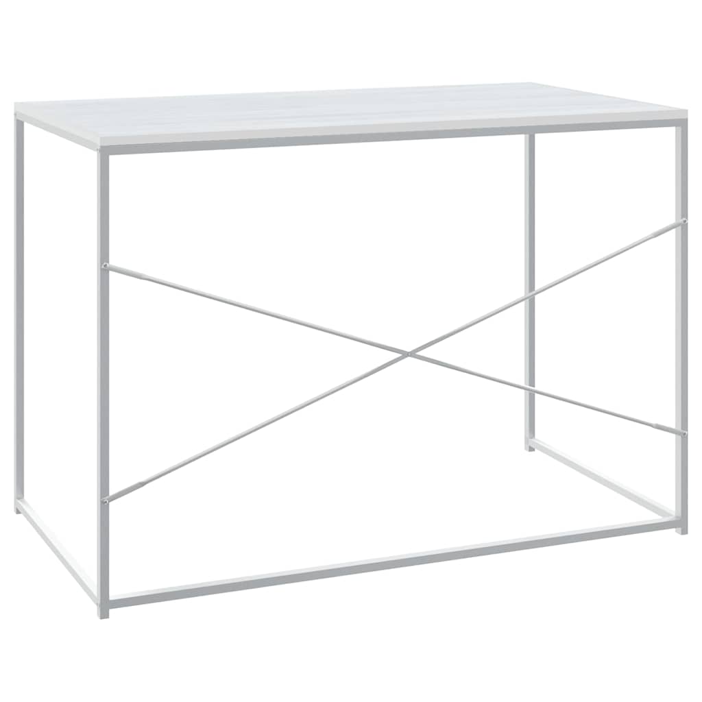 Desk Black Computer 110x60cm Office Work Writing Table Metal Frame 110 cm