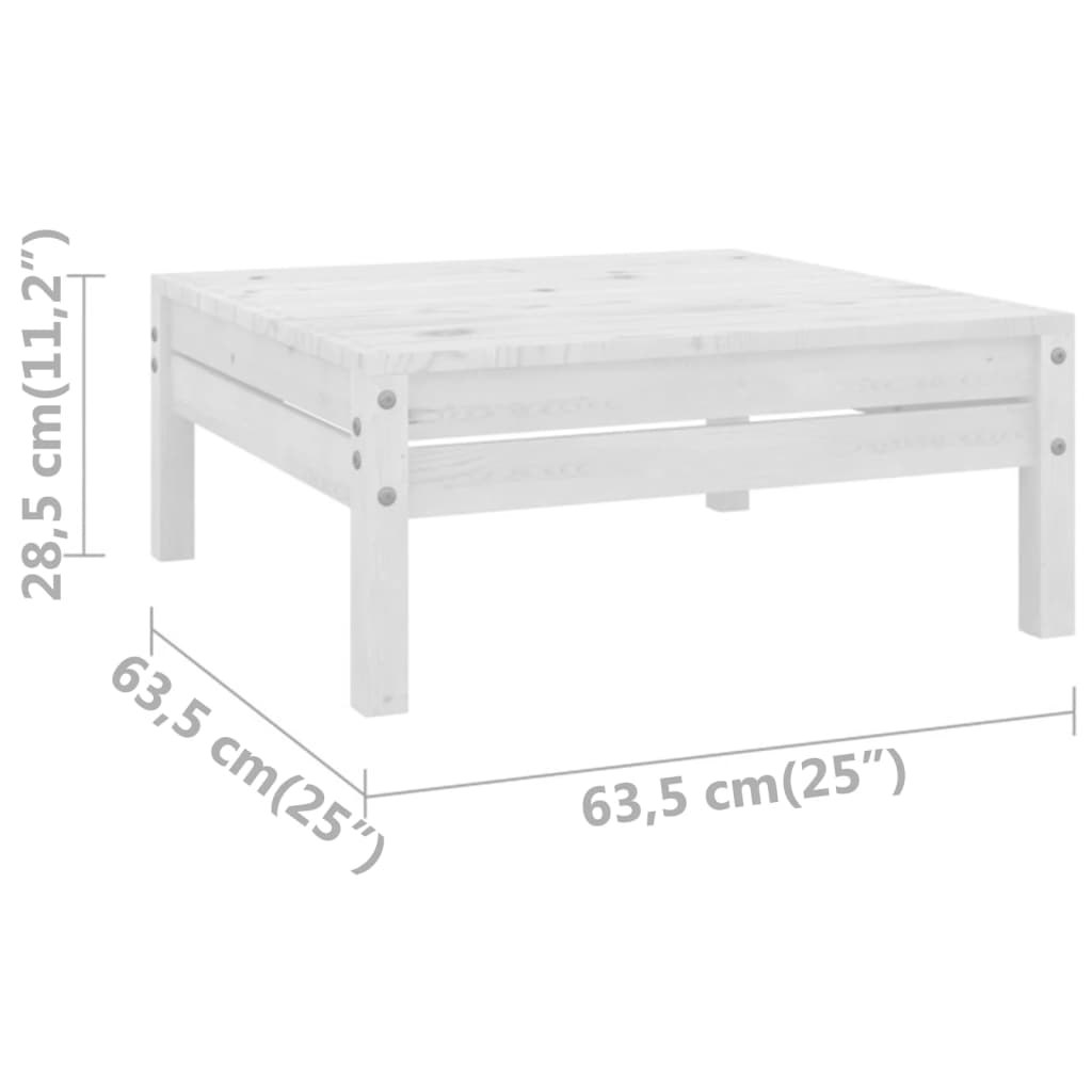 3 Piece Garden Lounge Set Solid Pinewood