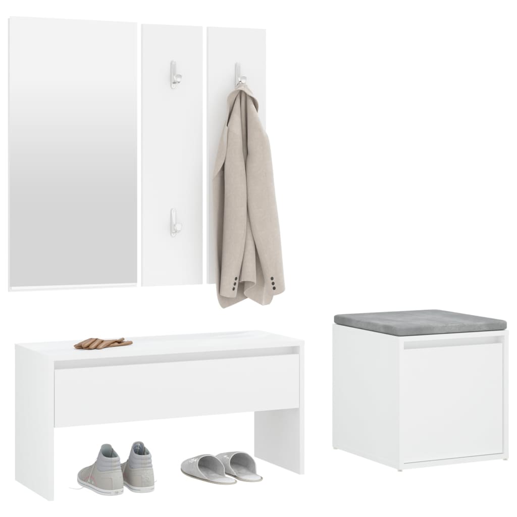 Hallway Furniture Set Engineered Wood