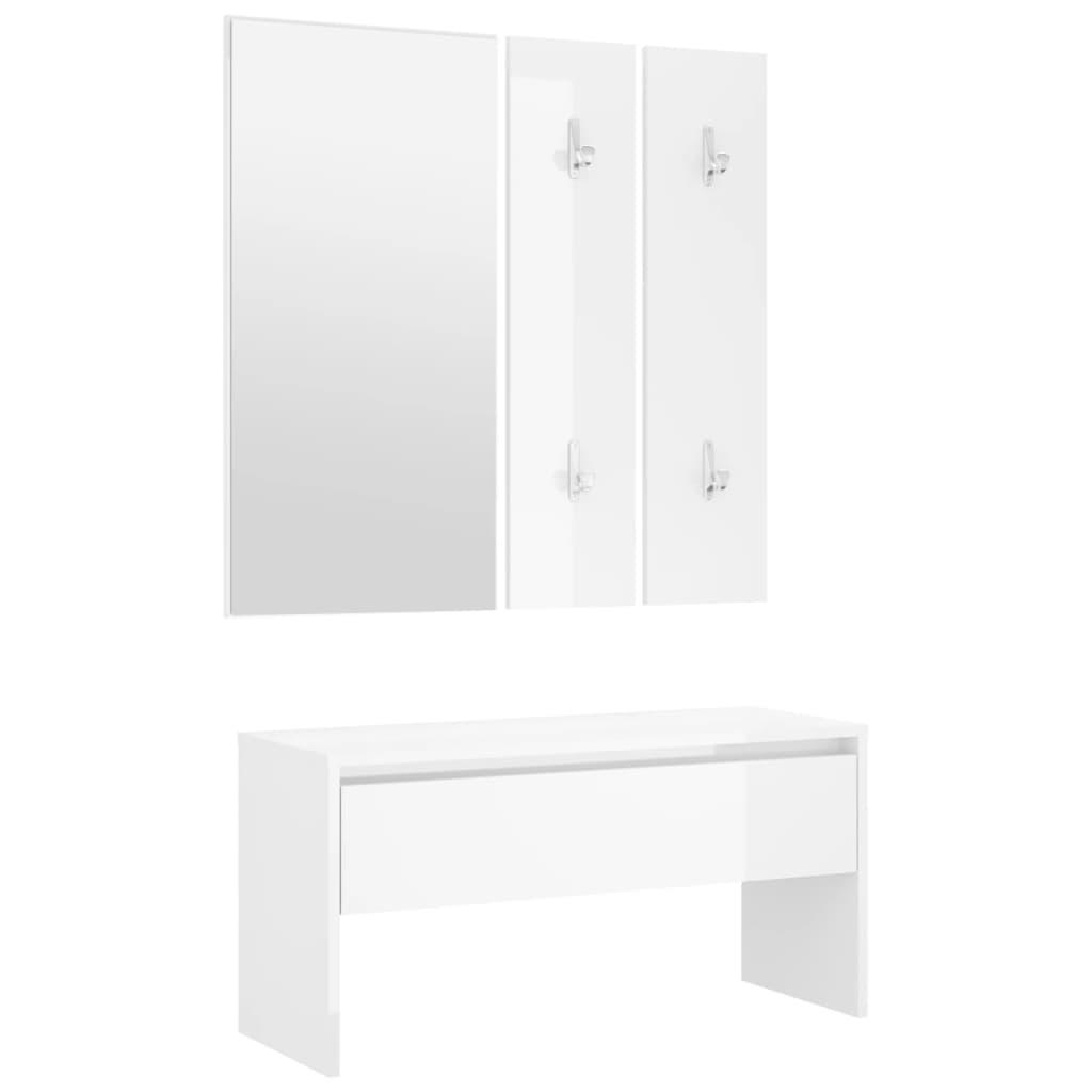 Hallway Furniture Set Engineered Wood