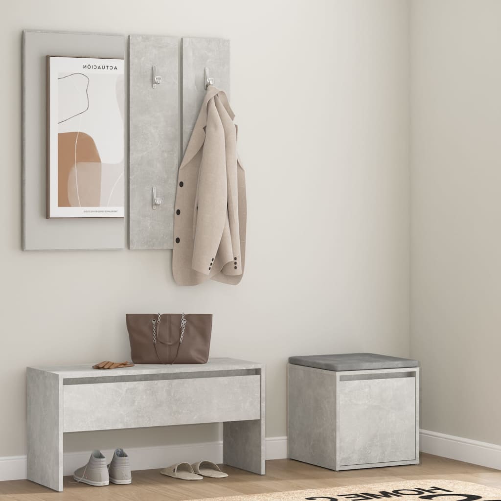 Hallway Furniture Set Engineered Wood