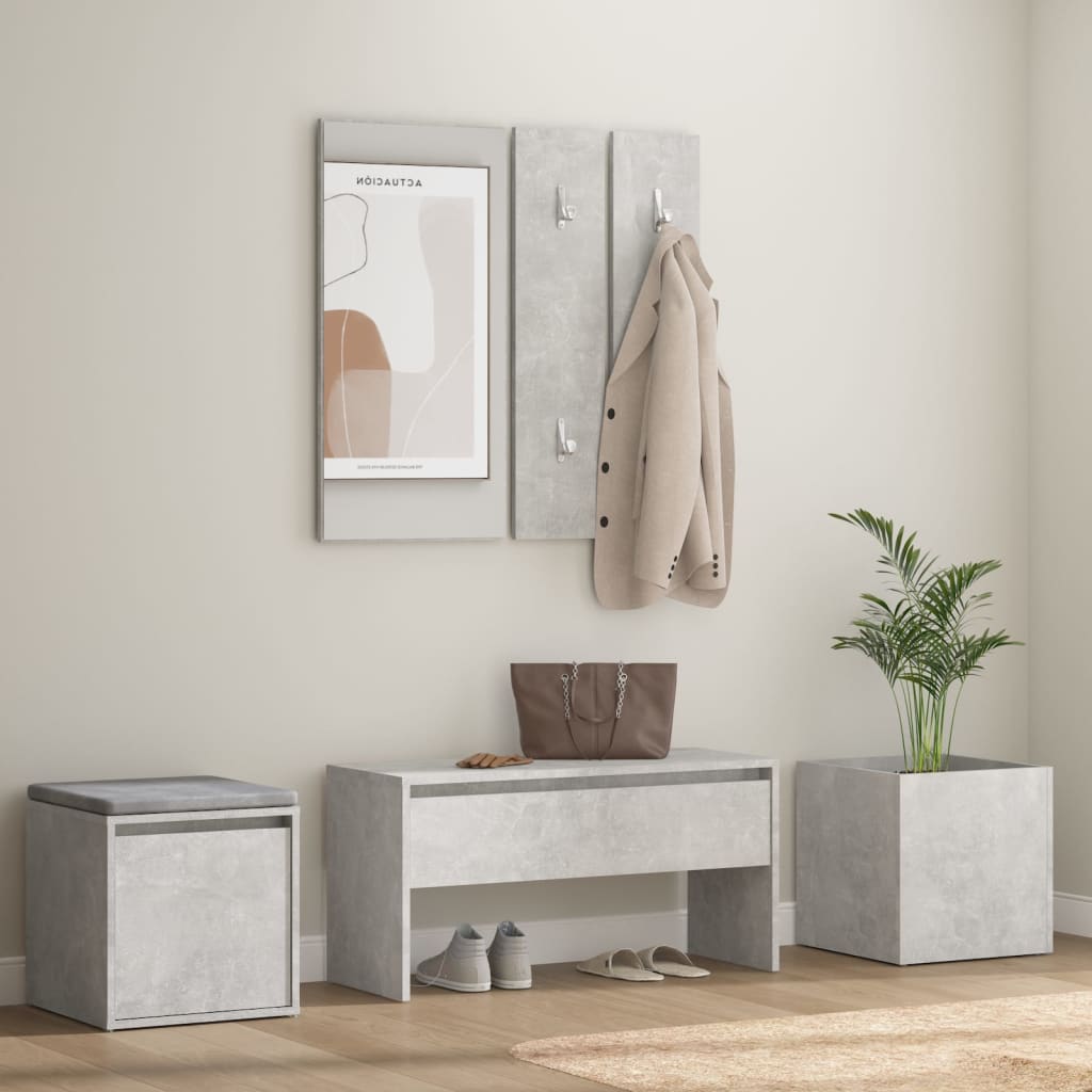 Hallway Furniture Set Engineered Wood