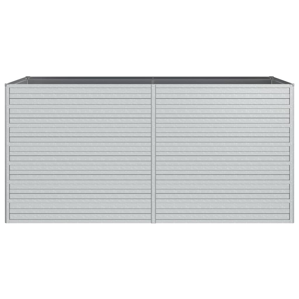 Planter Galvanised Steel Raised Garden Bed Outdoor Vegetable Silver 600 x 80 x 4