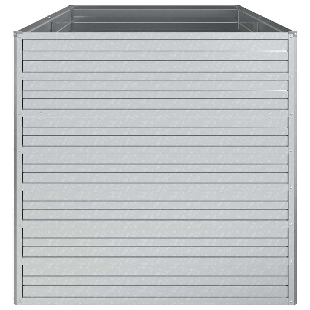 Planter Galvanised Steel Raised Garden Bed Outdoor Vegetable Silver 600 x 80 x 4