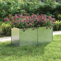 Planter Galvanised Steel Raised Garden Bed Outdoor Vegetable Silver 600 x 80 x 4