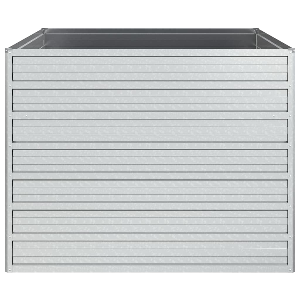 Planter Galvanised Steel Raised Garden Bed Outdoor Vegetable Silver 600 x 80 x 4