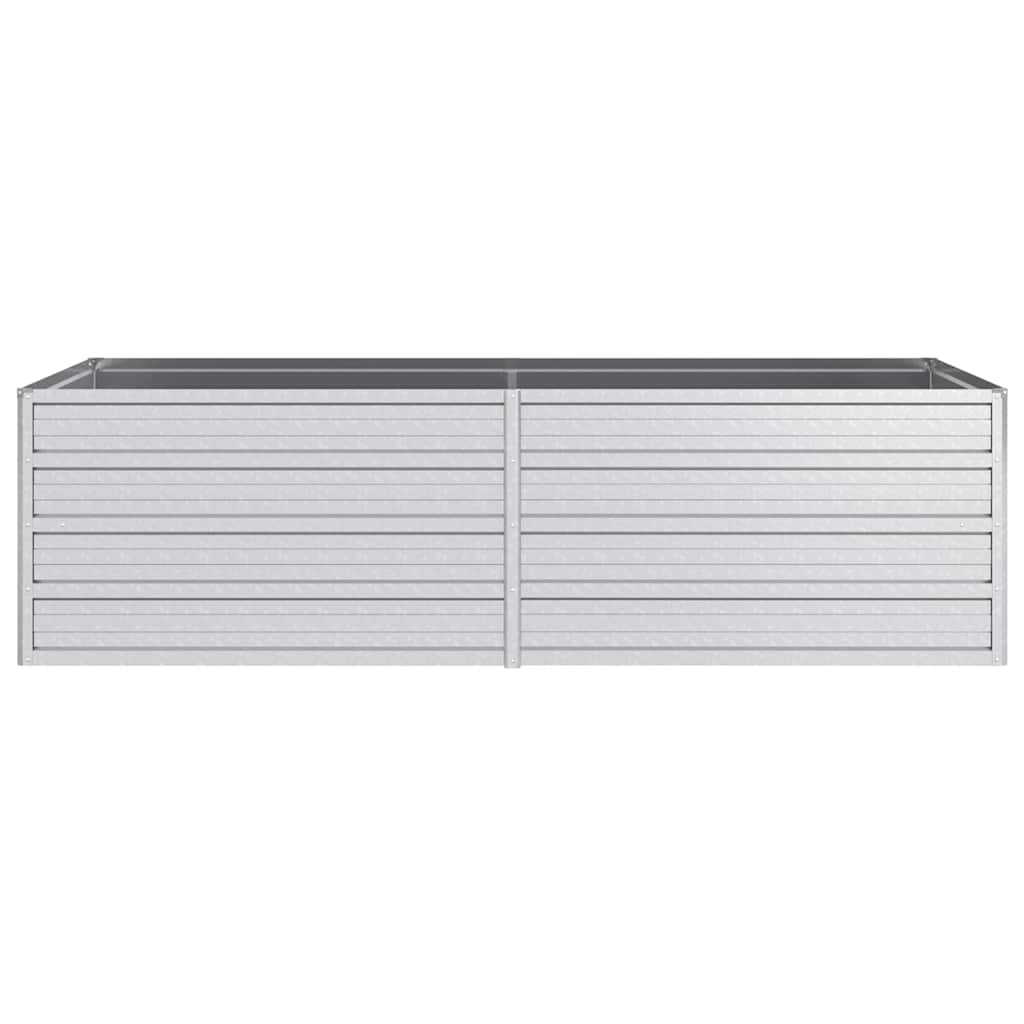 Planter Galvanised Steel Raised Garden Bed Outdoor Vegetable Silver 600 x 80 x 4
