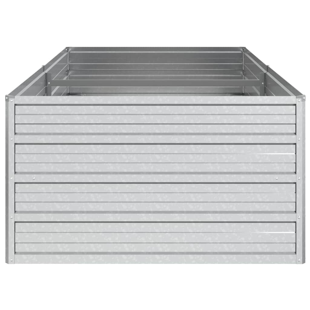 Planter Galvanised Steel Raised Garden Bed Outdoor Vegetable Silver 600 x 80 x 4