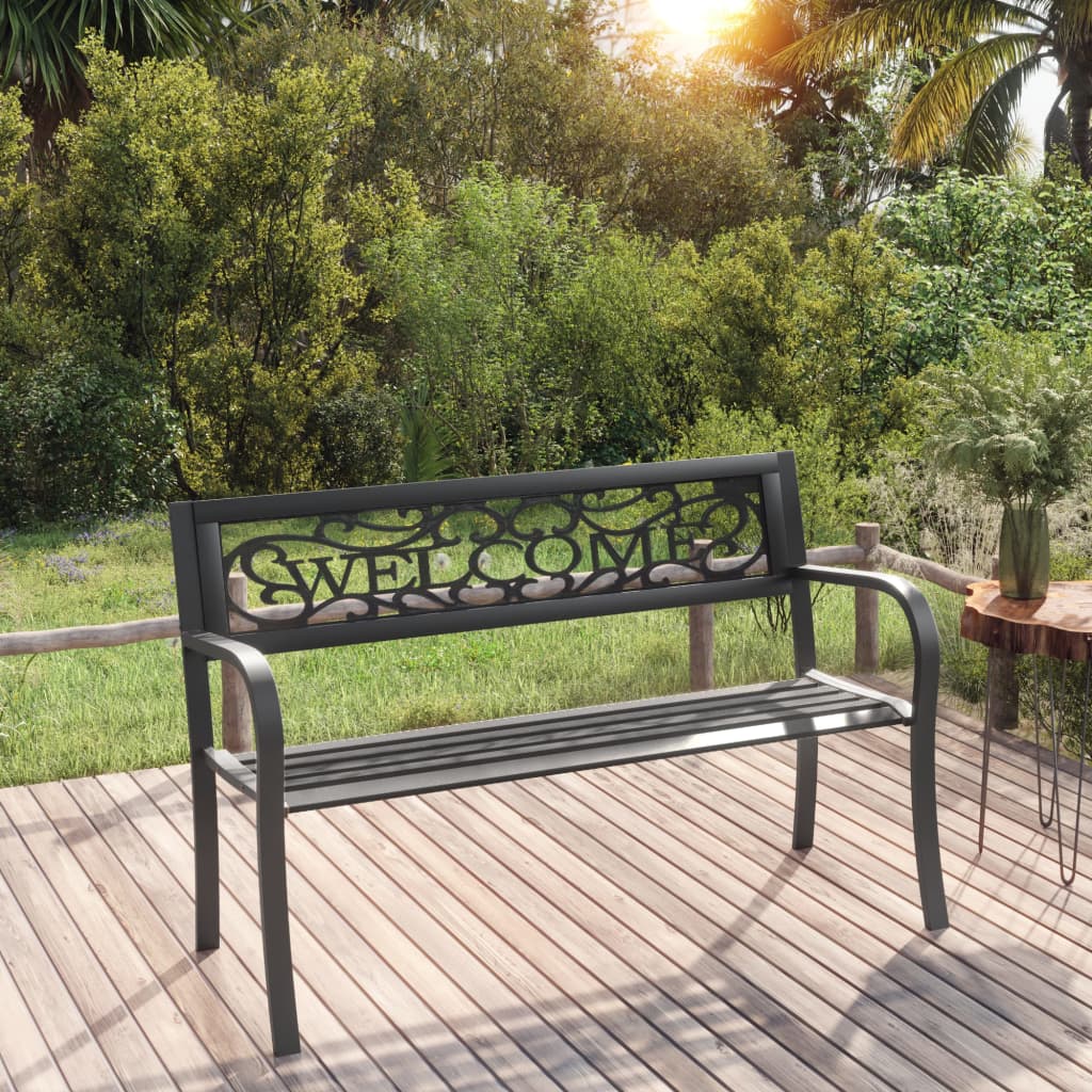 Garden Bench | | Powder-Coated Steel, Plastic | Standard | Durable