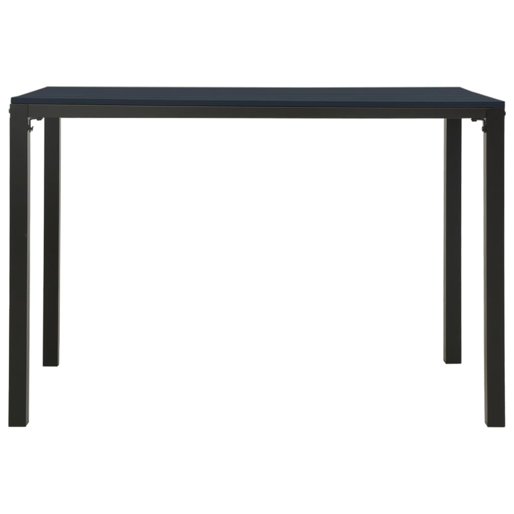 3 Piece Garden Dining Set Steel And Wpc
