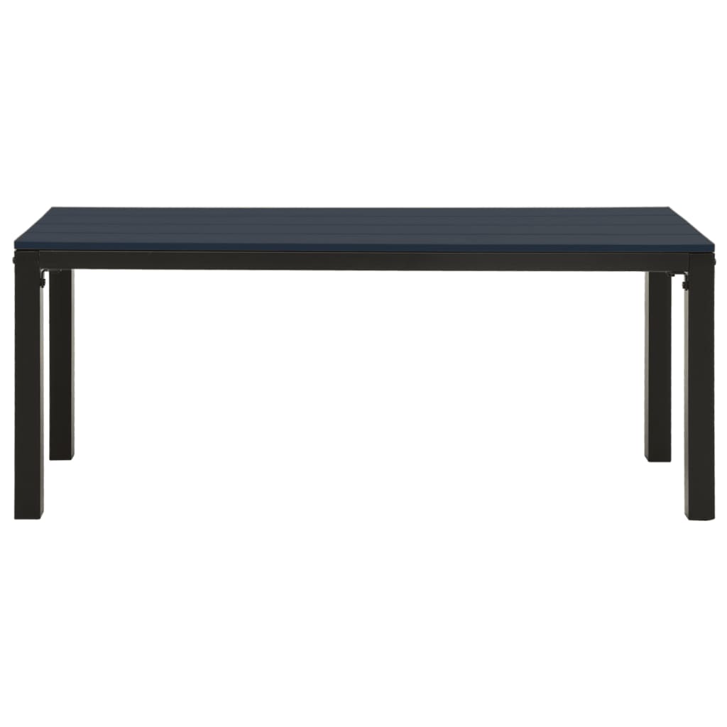 3 Piece Garden Dining Set Steel And Wpc