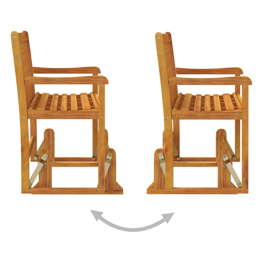 Garden Swing Bench 110 Cm Solid Acacia Wood