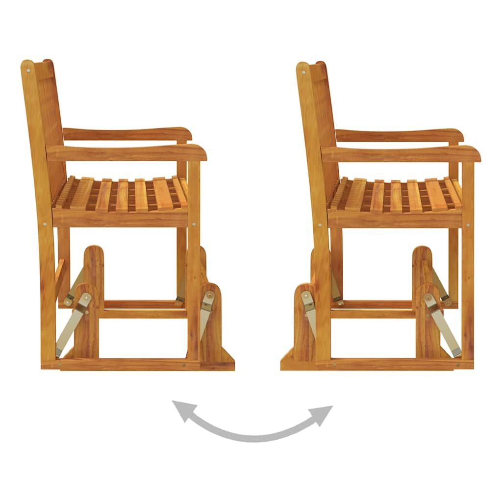 Outdoor Bench 110cm Acacia Garden Swing Hanging Patio Seat Wooden Furniture X-cr