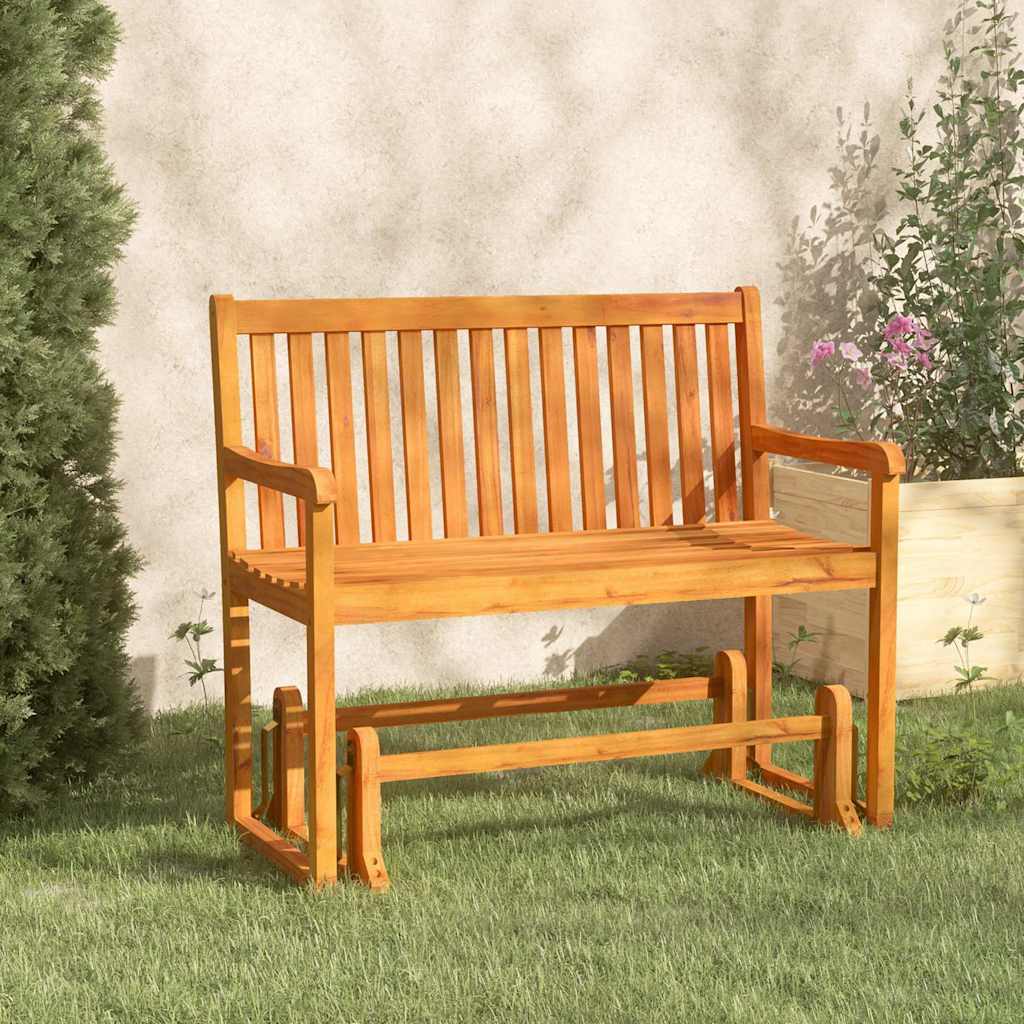 Outdoor Bench 110Cm Acacia Garden Swing Hanging Patio Seat Wooden Furniture X-Cr