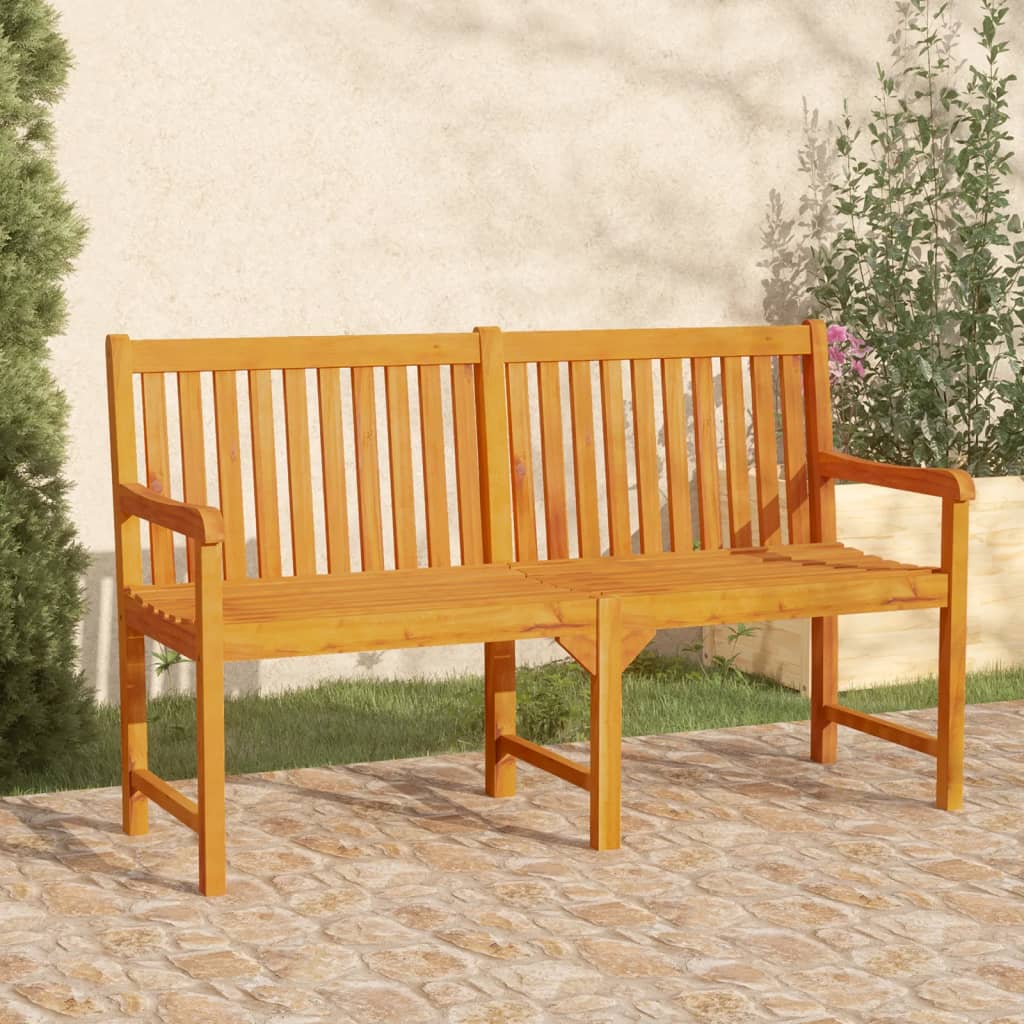 Garden Bench 219 Cm Solid Acacia Wood