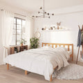 Extra Long Bed Frame Without Mattress Solid Wood Pine