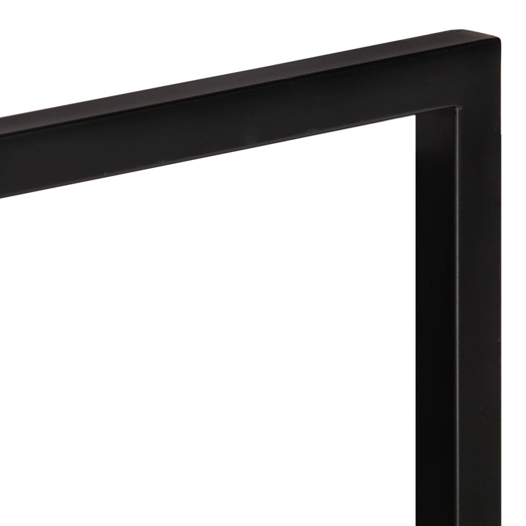 Wall Shelves 2 Pcs Solid Wood Acacia And Steel