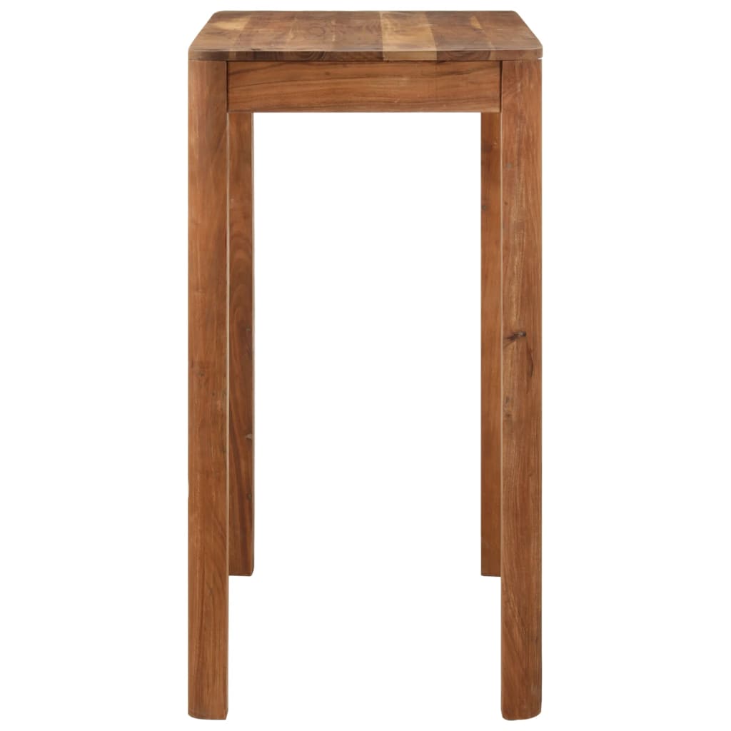 Bar Table Solid Wood Acacia With Honey Finish