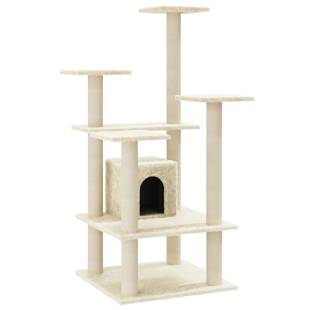 Cat Tree With Sisal Scratching Posts 110 Cm