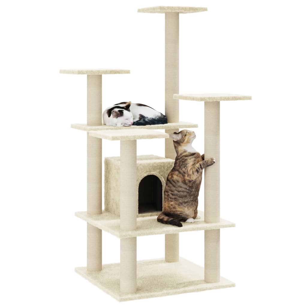 Cat Tree With Sisal Scratching Posts 110 Cm