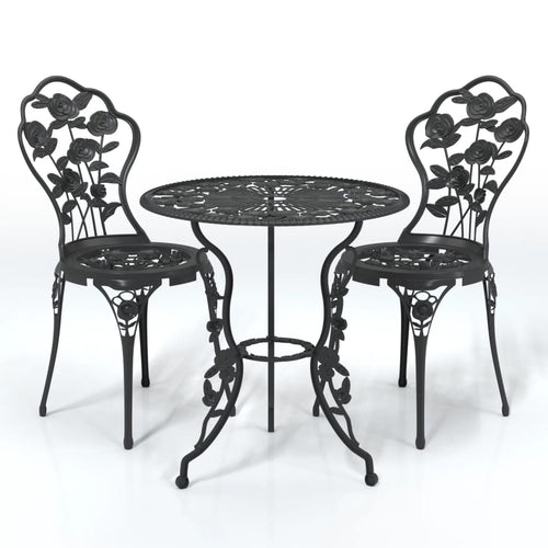3 Piece Bistro Set Cast Aluminium