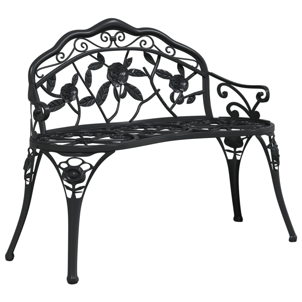 Garden Bench 100 Cm Cast Aluminium