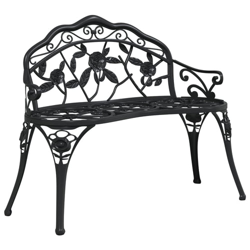 Garden Bench 100 Cm Cast Aluminium