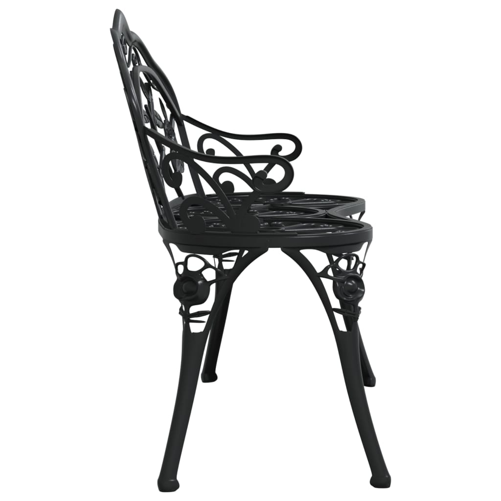 Garden Bench 100 Cm Cast Aluminium