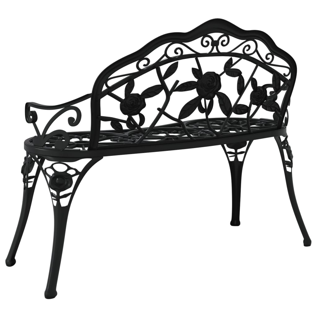 Garden Bench 100 Cm Cast Aluminium