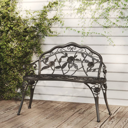 Garden Bench 100 Cm Cast Aluminium
