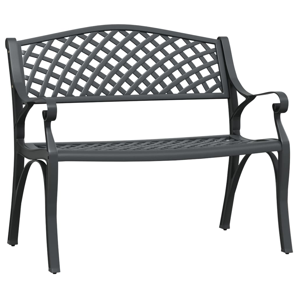 Garden Bench 102 Cm Cast Aluminium