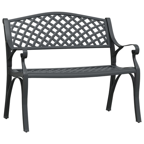 Garden Bench 102 Cm Cast Aluminium
