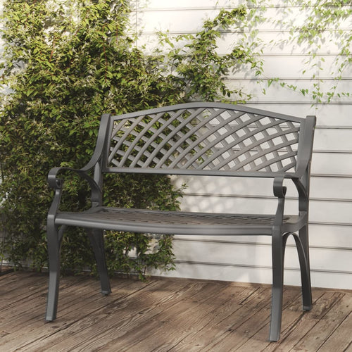 Garden Bench 102 Cm Cast Aluminium