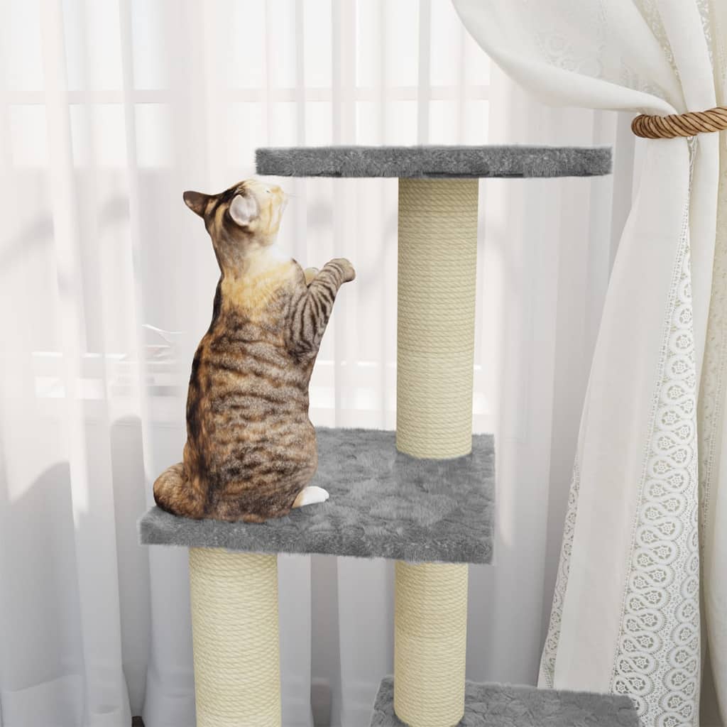 Cat Tree With Sisal Scratching Posts 92 Cm