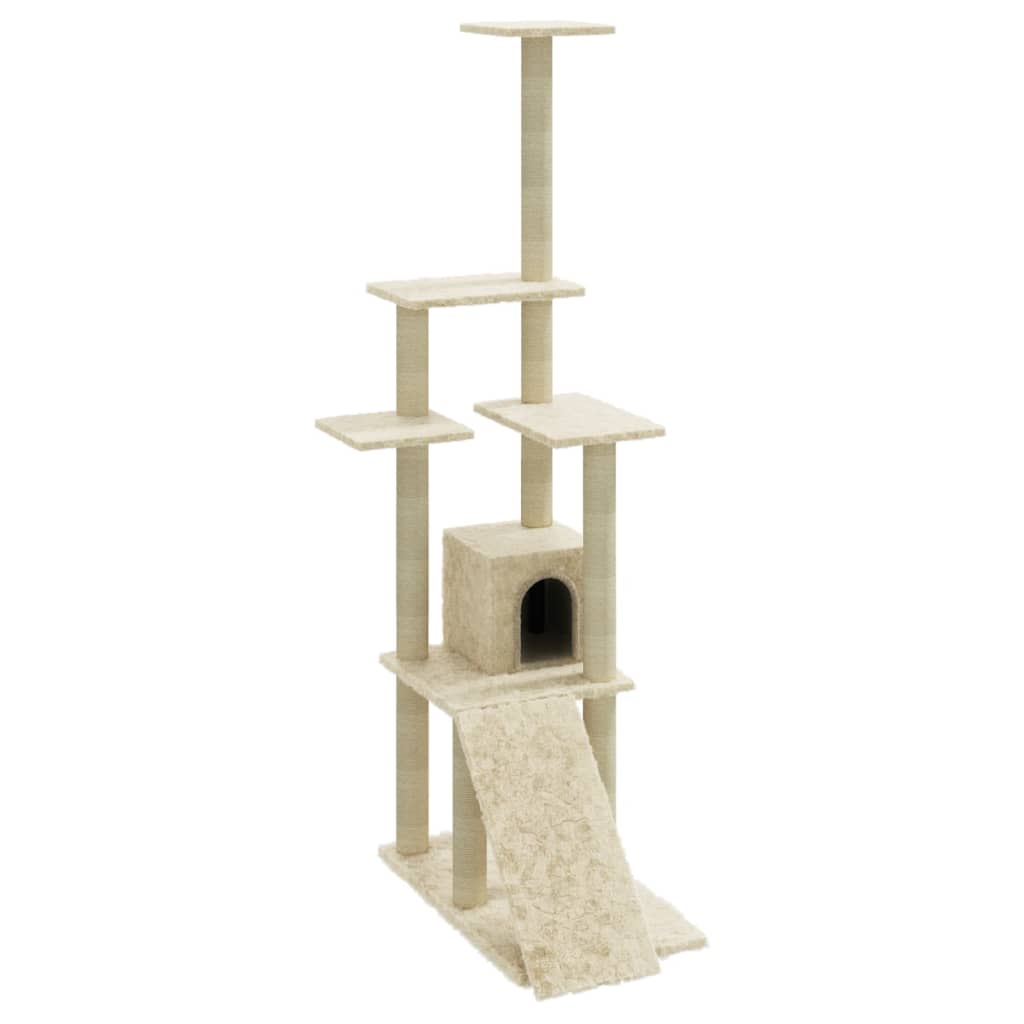 Cat Tree With Sisal Scratching Posts 155 Cm