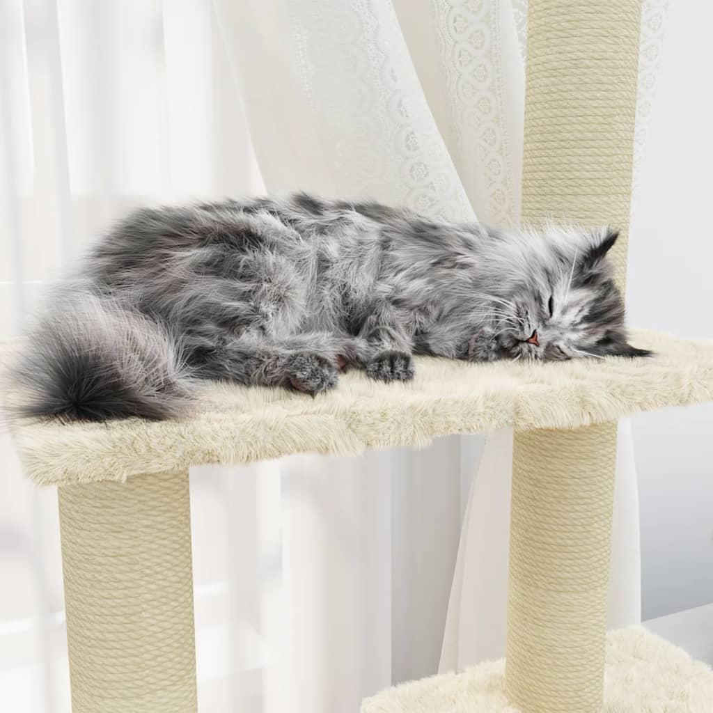Cat Tree With Sisal Scratching Posts 155 Cm