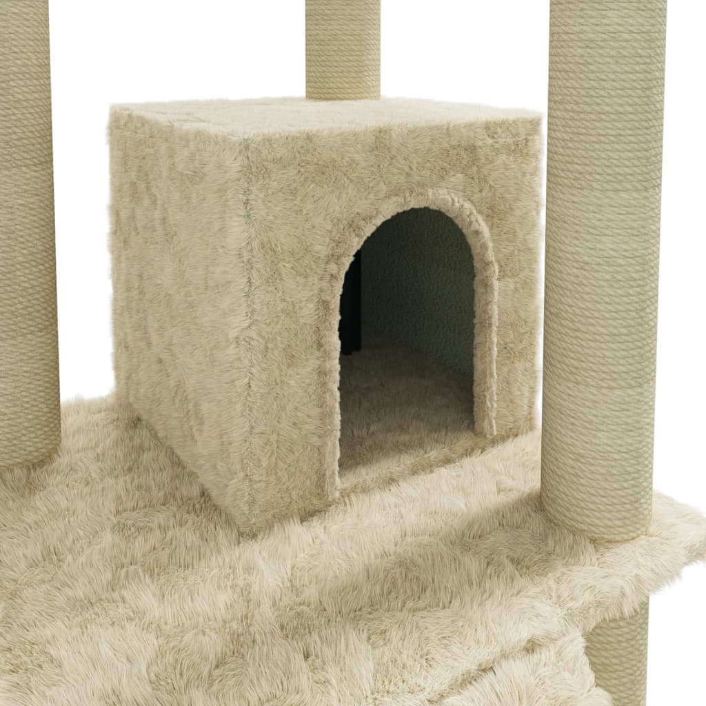 Cat Tree With Sisal Scratching Posts 155 Cm