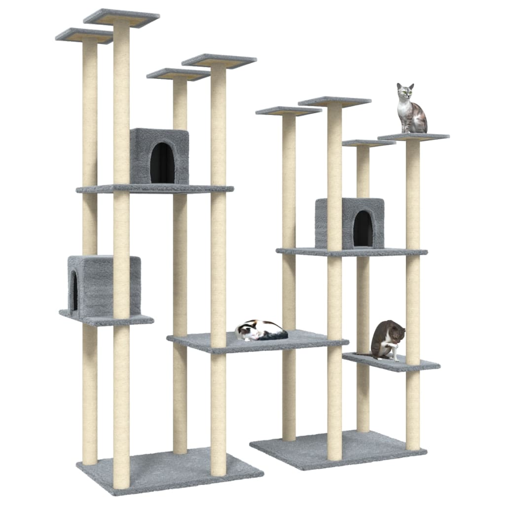 Cat Tree With Sisal Scratching Posts 174 Cm