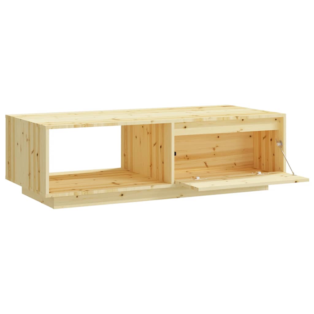 Coffee Table 110X50X33.5 Cm Solid Firwood