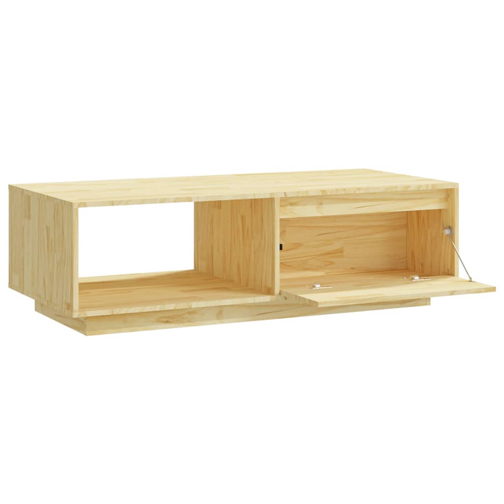 Coffee Table 110X50X33.5 Cm Solid Pinewood