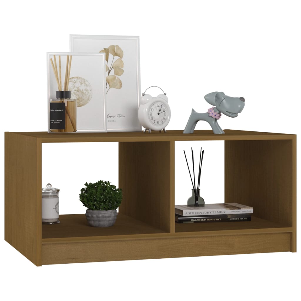 Coffee Table 75X50X33.5 Cm Solid Pinewood