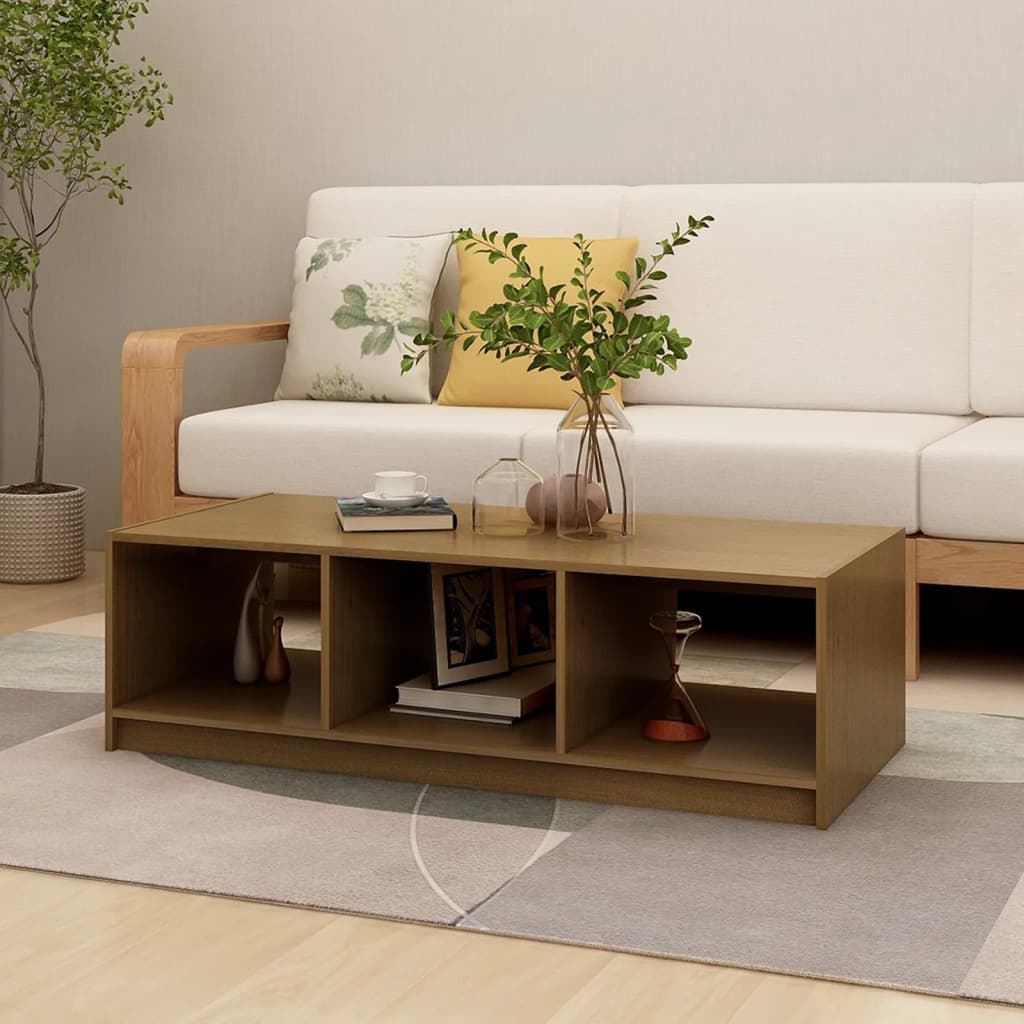 Coffee Table | | Solid Pinewood | Medium | Storage | Coffee Table