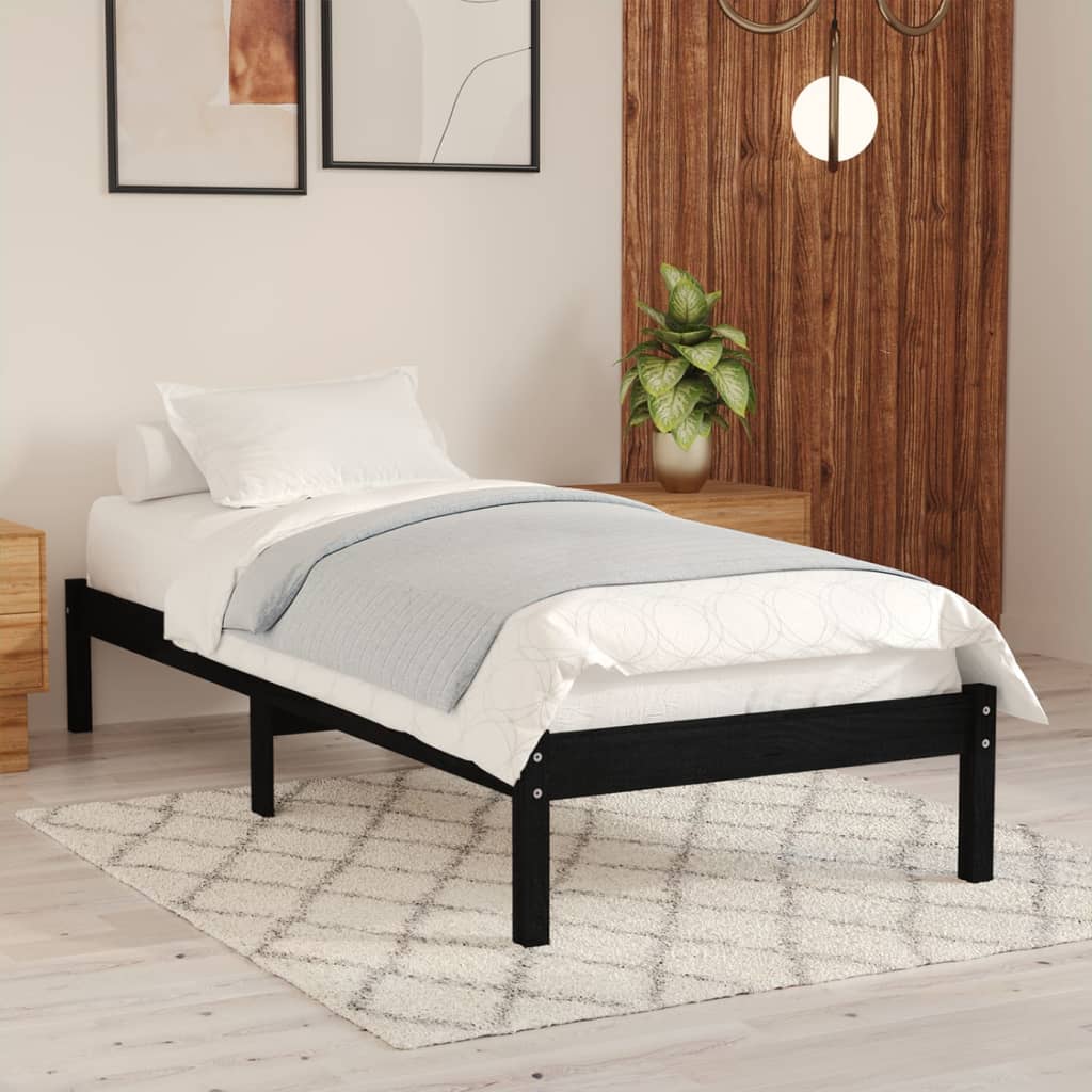 Extra Long Bed Frame Without Mattress Solid Wood Pine