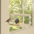 Window Bird Feeders 2 Pcs Acrylic 30X12X15 Cm