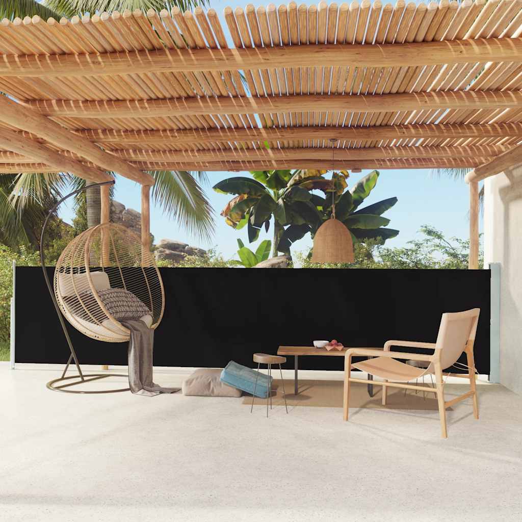 Side Awning | Fabric + Grey Steel Cover