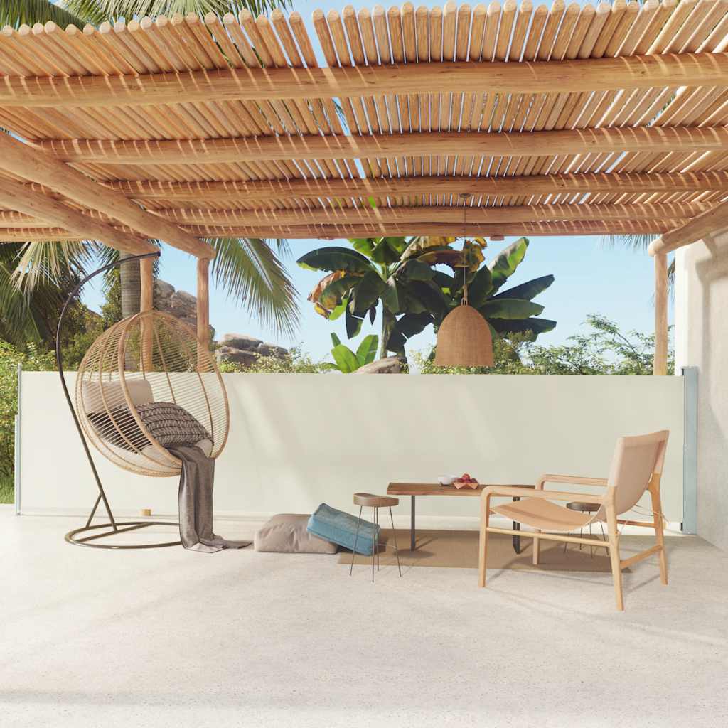 Side Awning | Fabric + Grey Steel Cover