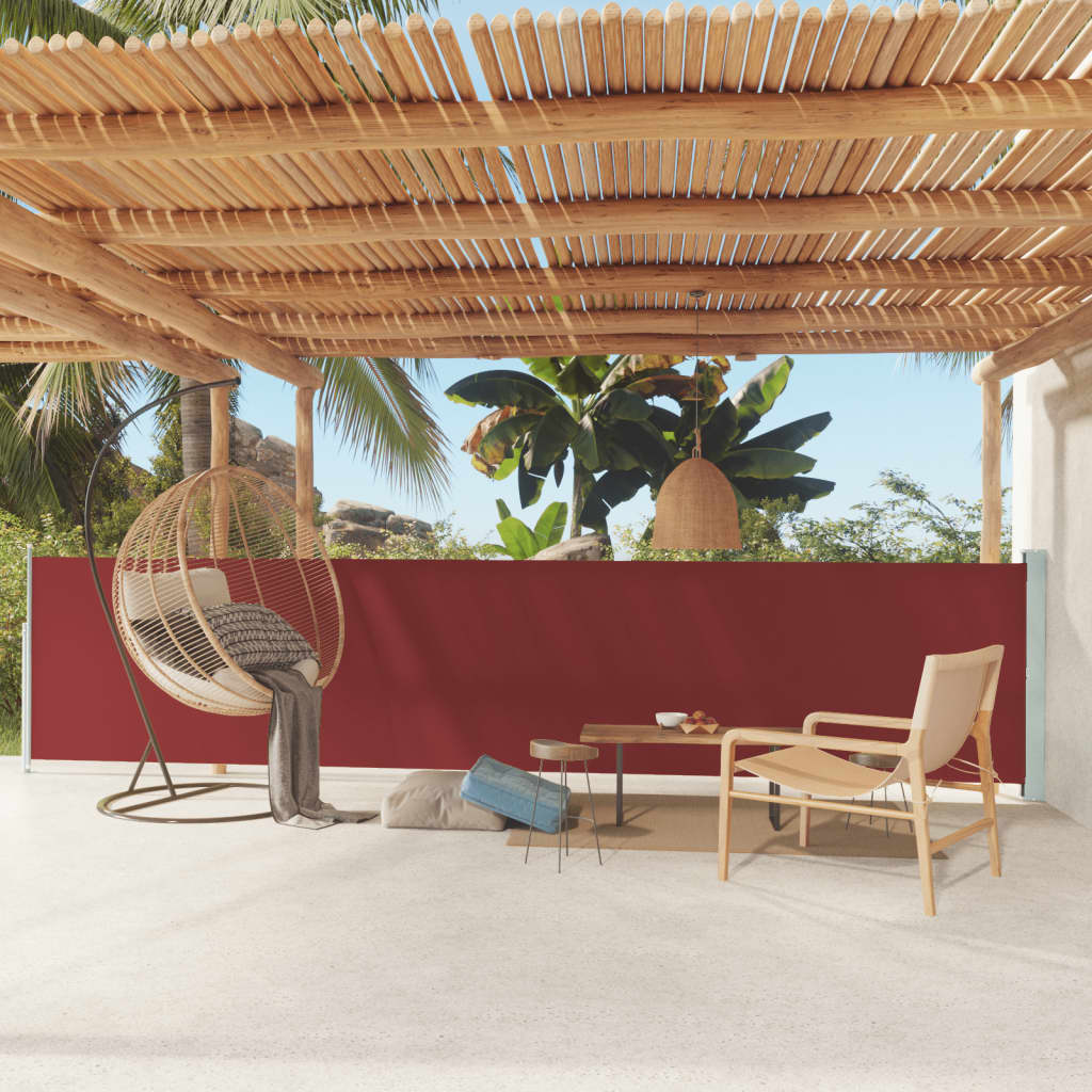 Side Awning | Fabric + Grey Steel Cover