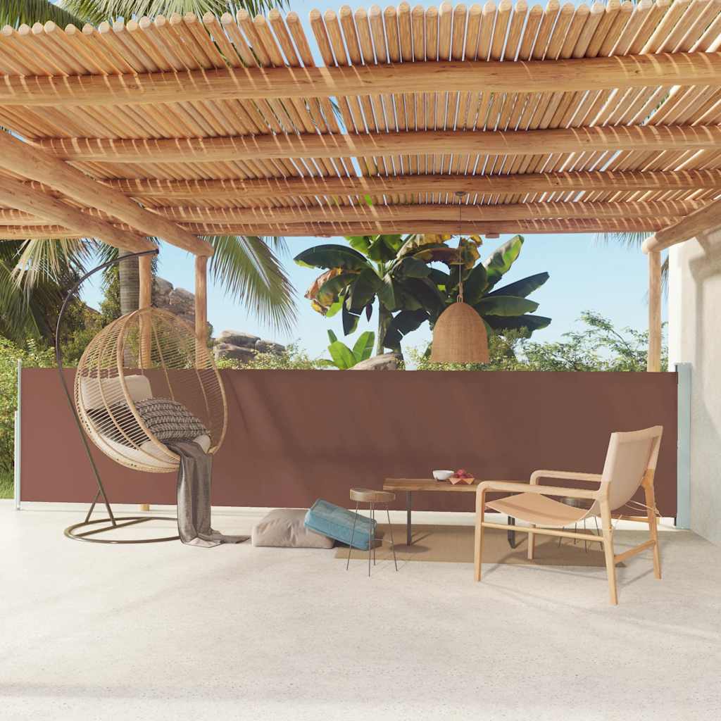 Side Awning | Fabric + Grey Steel Cover