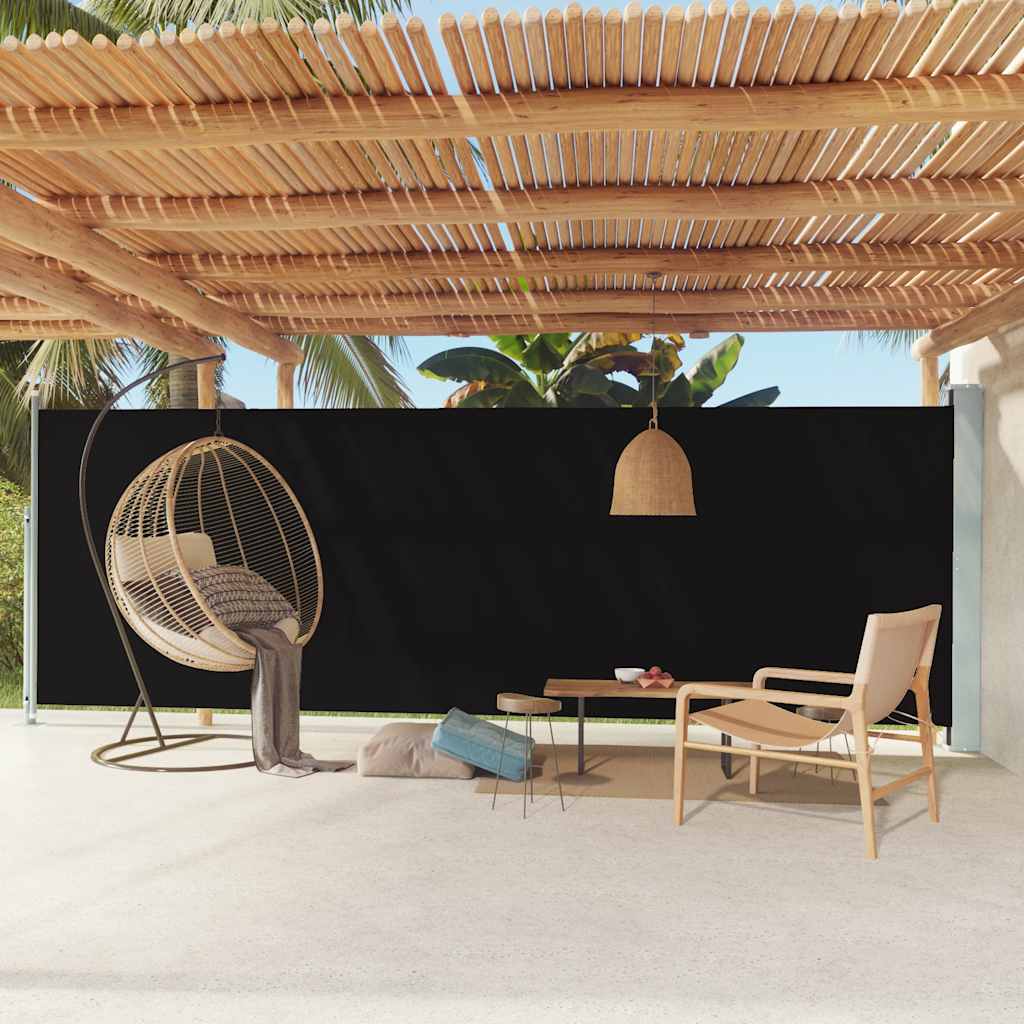 Side Awning | Fabric + Grey Steel Cover