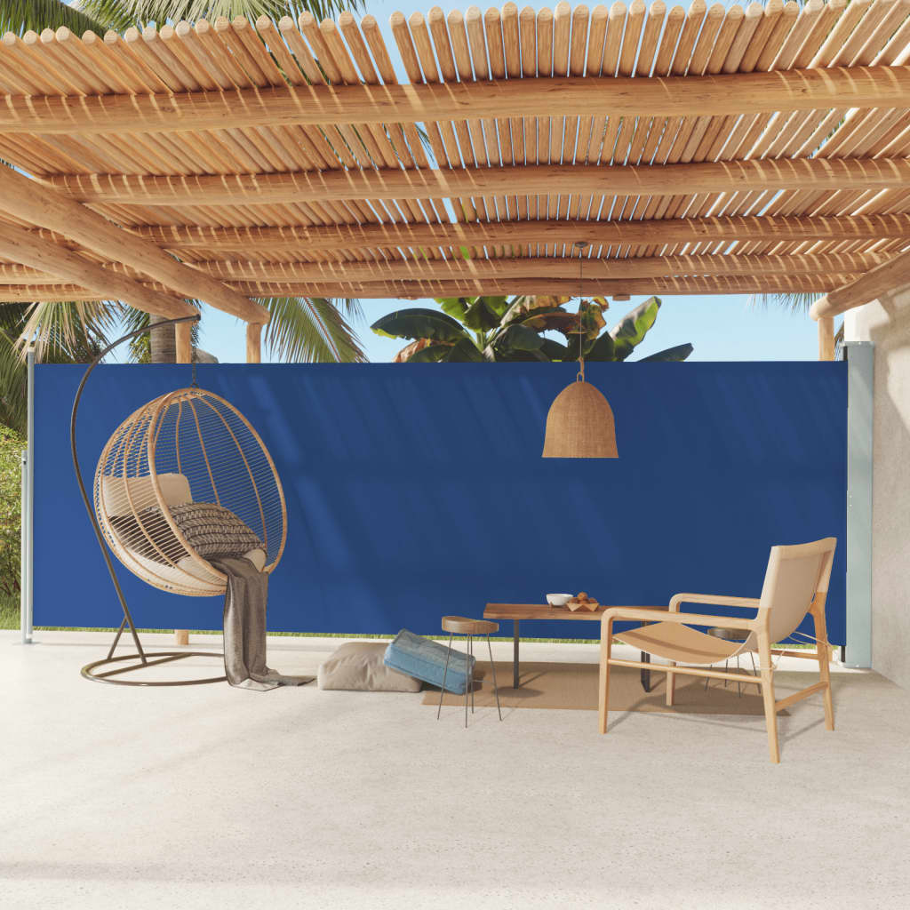 Side Awning | Fabric + Grey Steel Cover